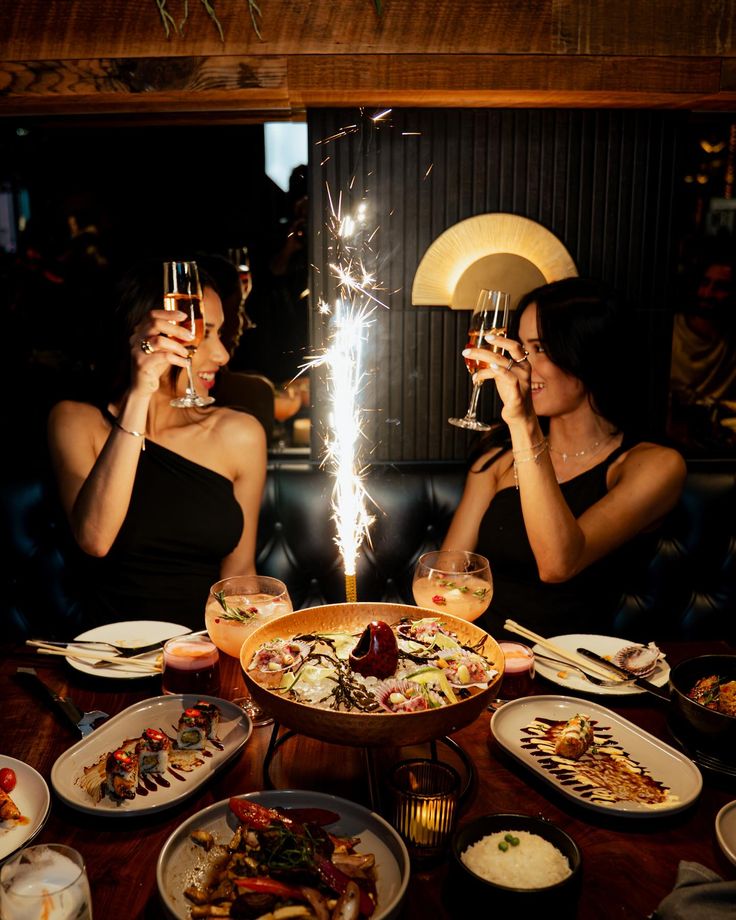 A stylish nightlife setting